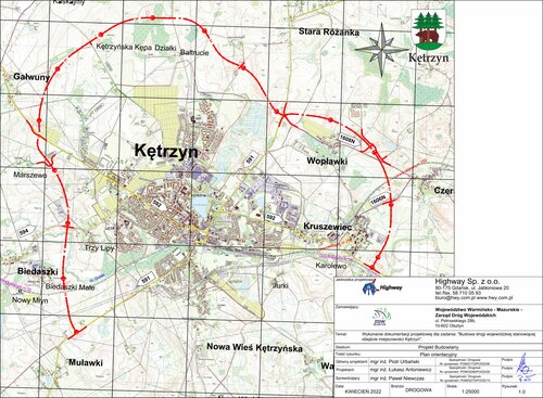 Aktualizacja przebiegu obwodnicy Miasta Kętrzyn