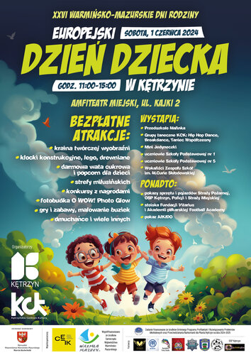 ZAPRASZAMY na Europejski Dzień Dziecka w Kętrzynie! 1 czerwca 2024