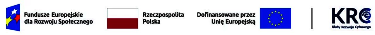Logotyp Fundusze Europejskie - KRC