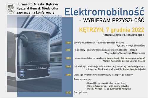 Burmistrz Miasta zaprasza na konferencję prasową dotyczącą Niskoemisyjnego Transportu Publicznego