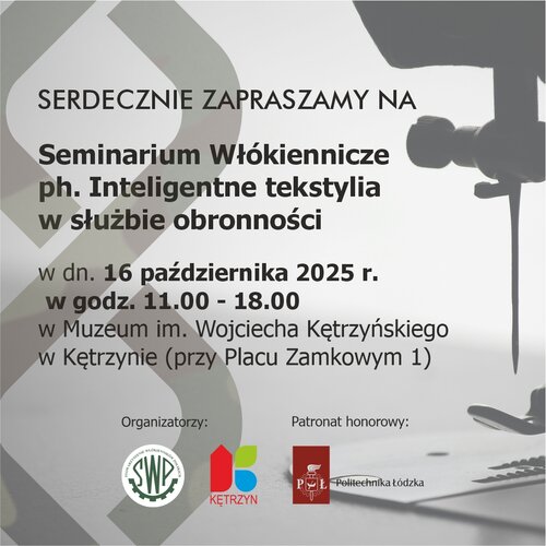 Seminarium o inteligentnych tekstyliach pod patronatem MON już wkrótce