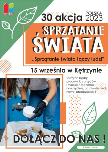 Zapraszamy na tegoroczne Sprzątanie Świata – 15 września 2023