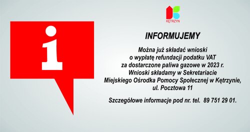 Informacja ws. refundacji podatku VAT za dostarczone paliwa gazowe