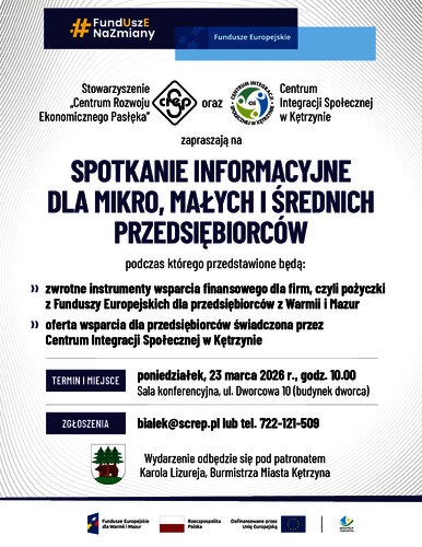 Spotkanie informacyjne dla mikro, małych i średnich przedsiębiorców