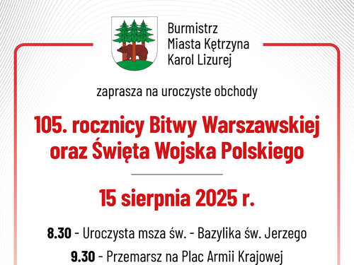 Zaproszenie na uroczystość w dn. 15 sierpnia