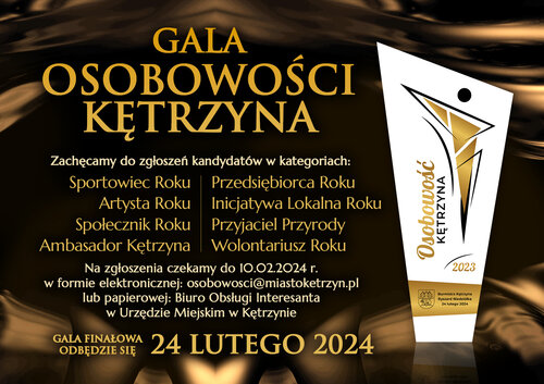 GALA OSOBOWOŚCI KĘTRZYNA - Nominuj Wyjątkowych Kętrzynian 