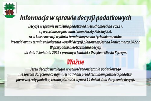 Informacja w sprawie decyzji podatkowych