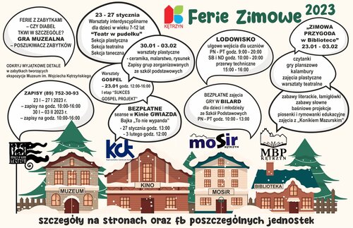 Zapraszamy na Kętrzyńskie Ferie Zimowe