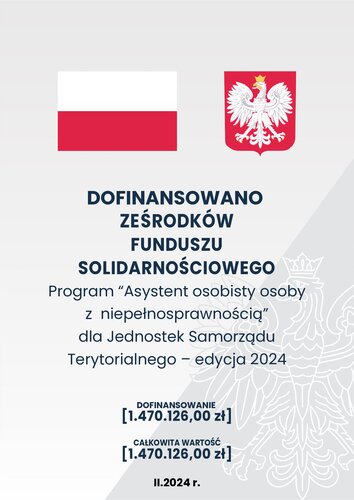 Program „Asystent osobisty osoby z niepełnosprawnością dla Jednostek Samorządu terytorialnego – edycja 2024”