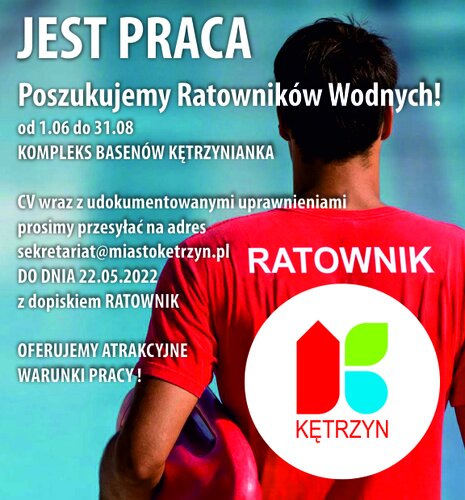 Jest Praca - Poszukujemy Ratowników Wodnych!