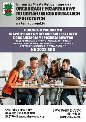 Prace nad rocznym Programem Współpracy na 2023 rok z organizacjami pozarządowymi.