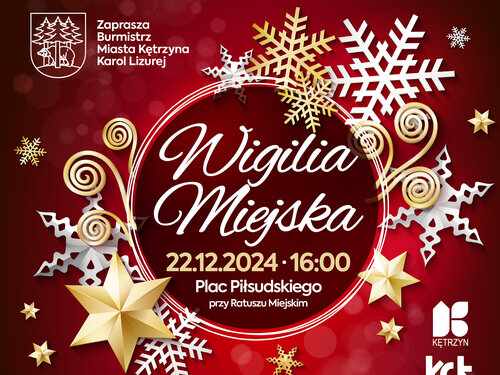 Zaproszenie na Wigilię Miejską i Jarmark Bożonarodzeniowy