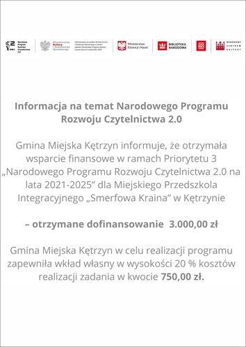 Informacja na temat Narodowego Programu Rozwoju Czytelnictwa 2.0