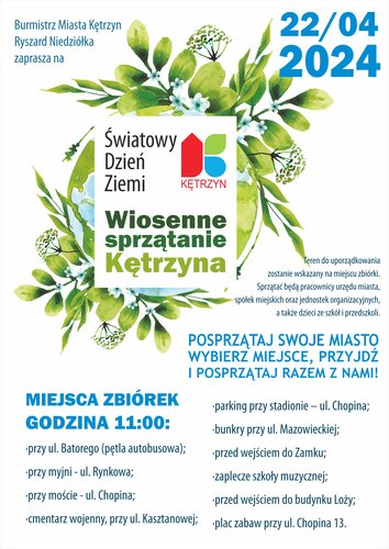 Zapraszamy na "Wiosenne Sprzątanie Kętrzyna”